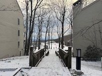 Walkway to the slopes. This photos is a couple of hundred feet from this unit.