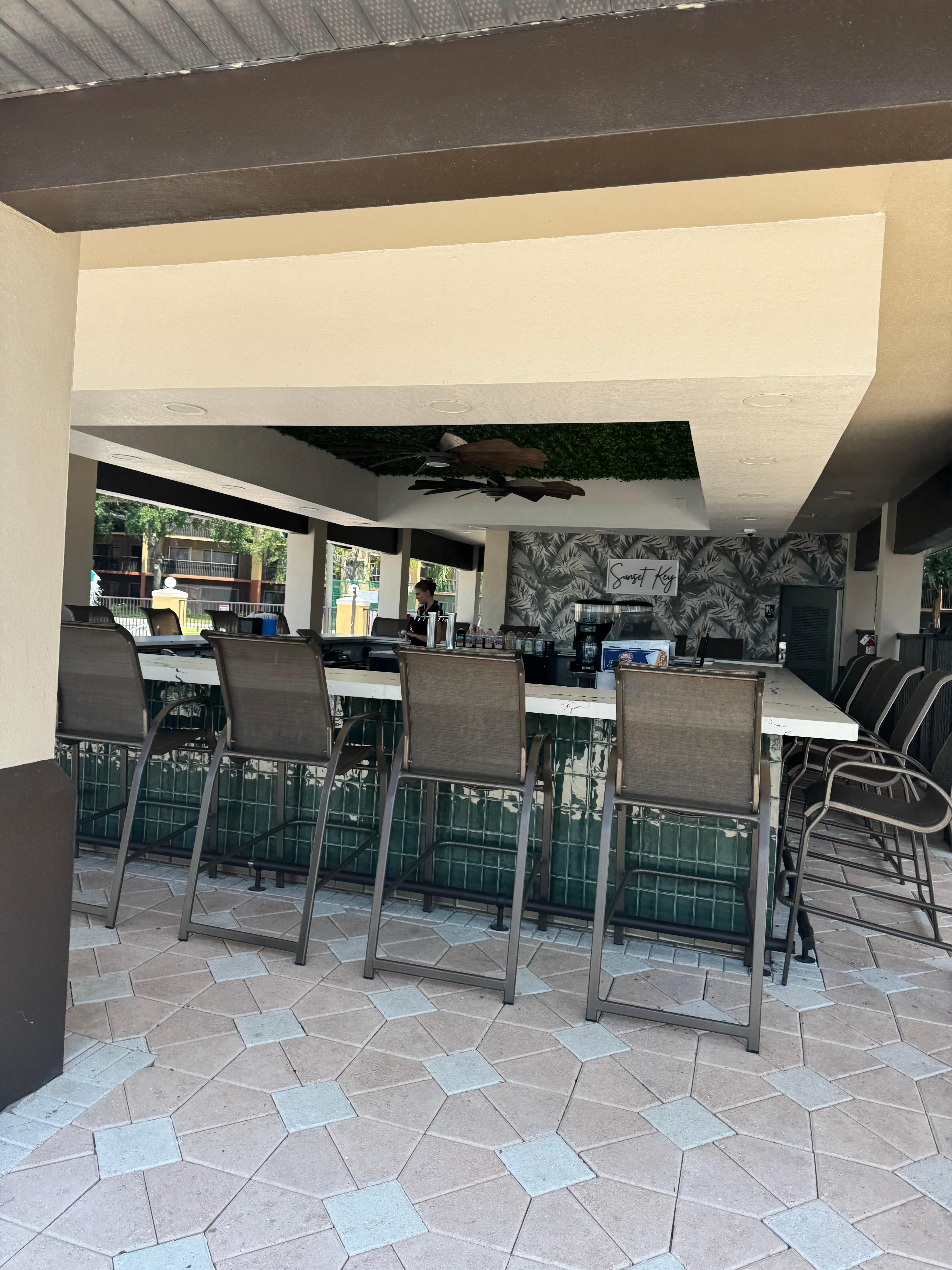 Bar at pool