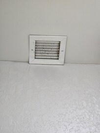 Dusty, dirty ceiling vent