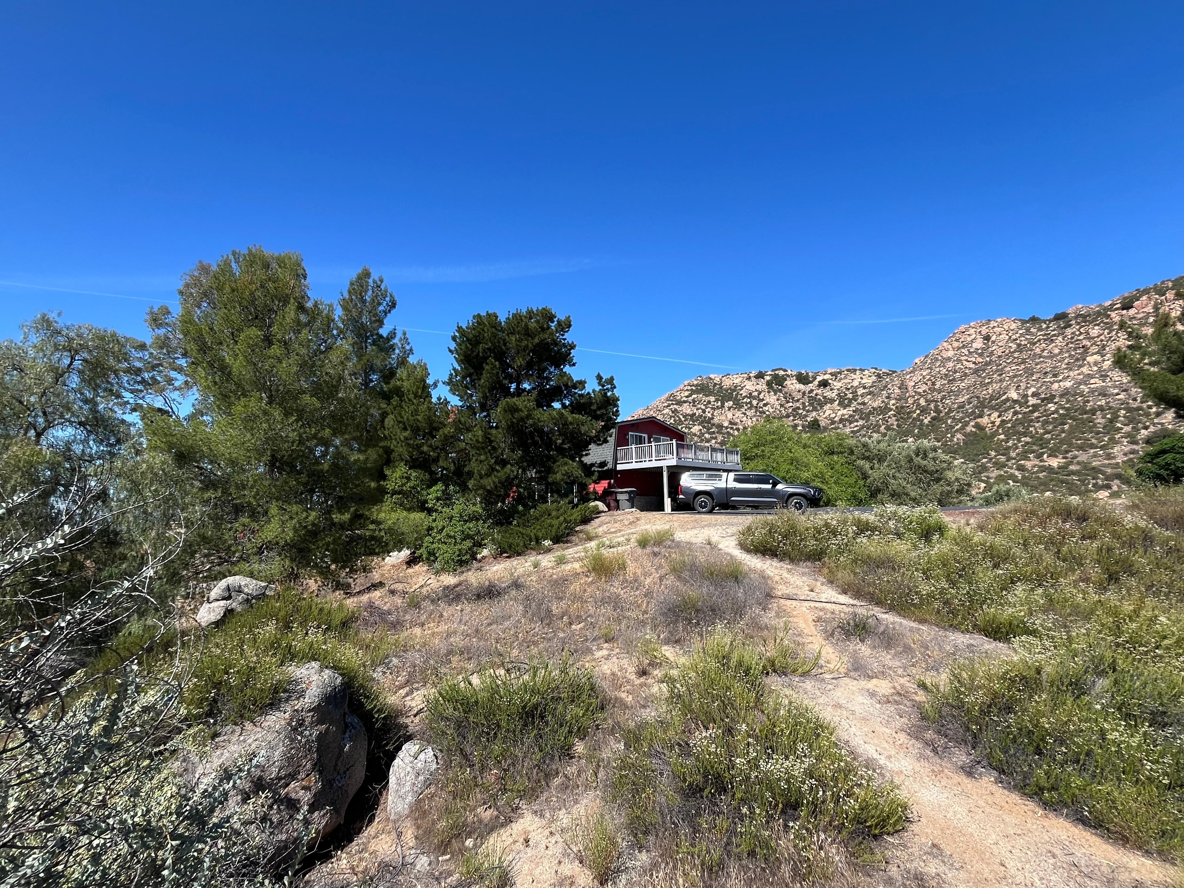 View of house from the yard.