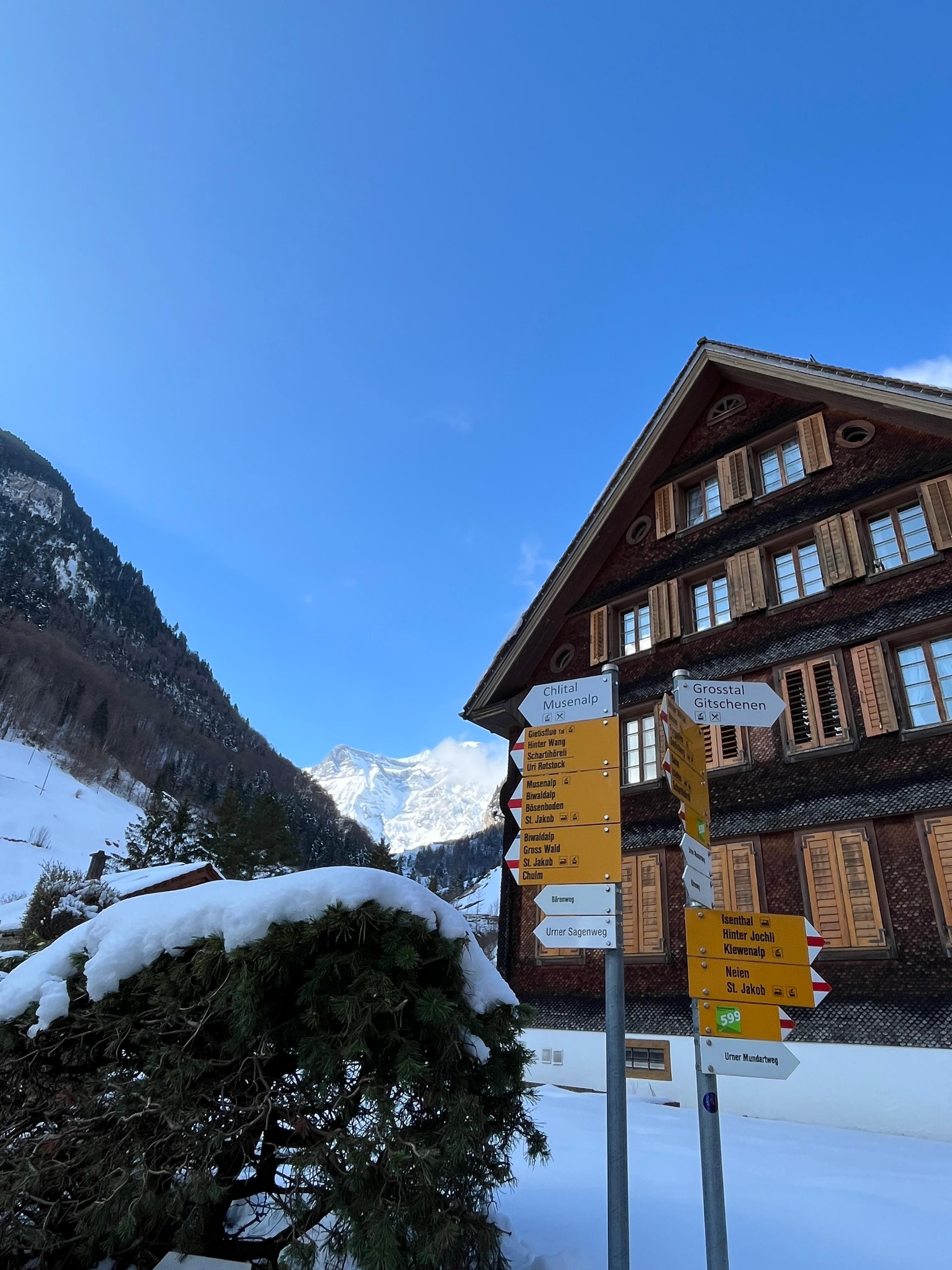 50 m von Wohnung starten Wanderwege 