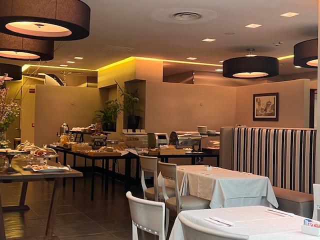 Restaurant, also had outside seating.