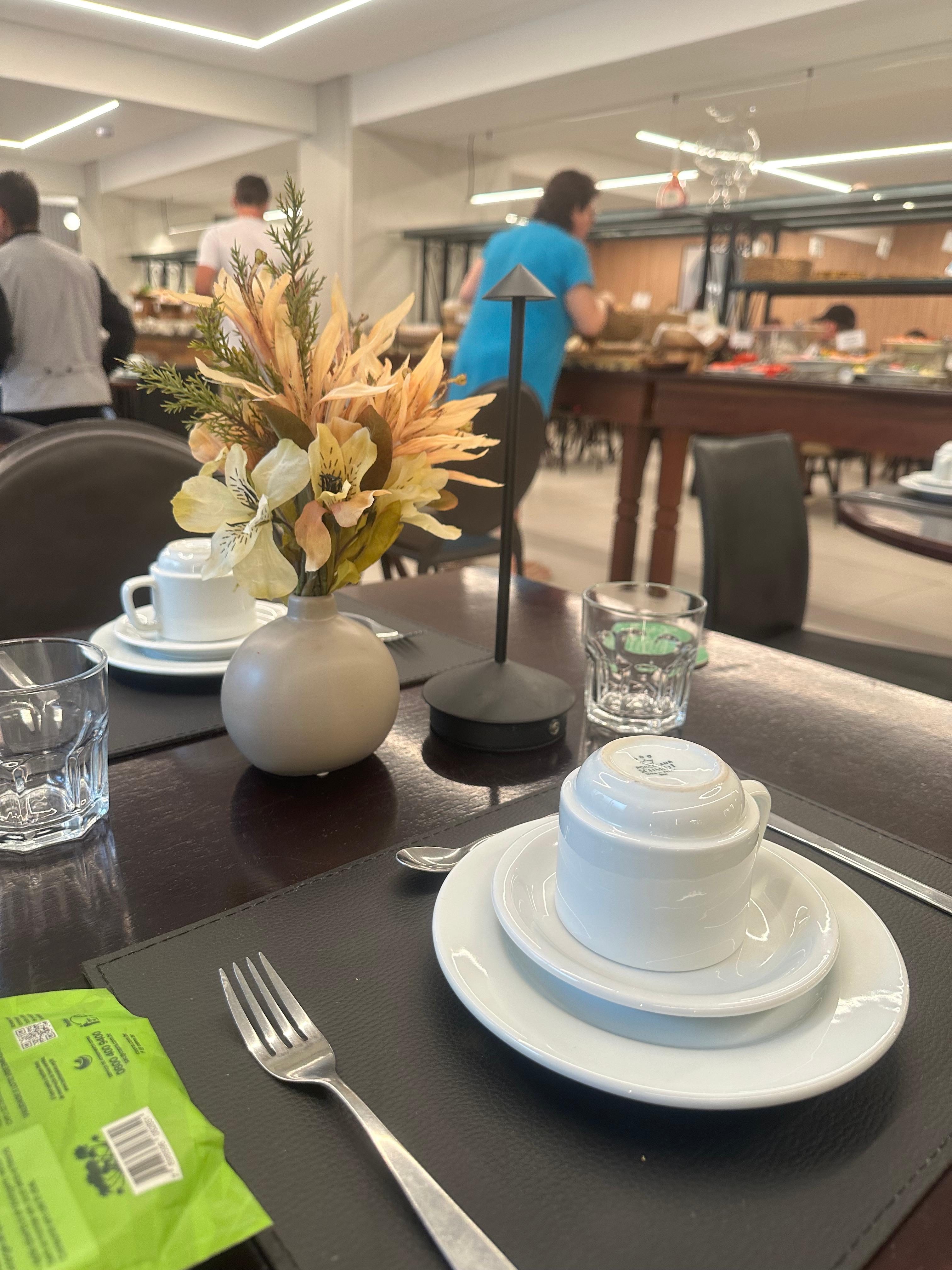 Café da manhã do hotel 