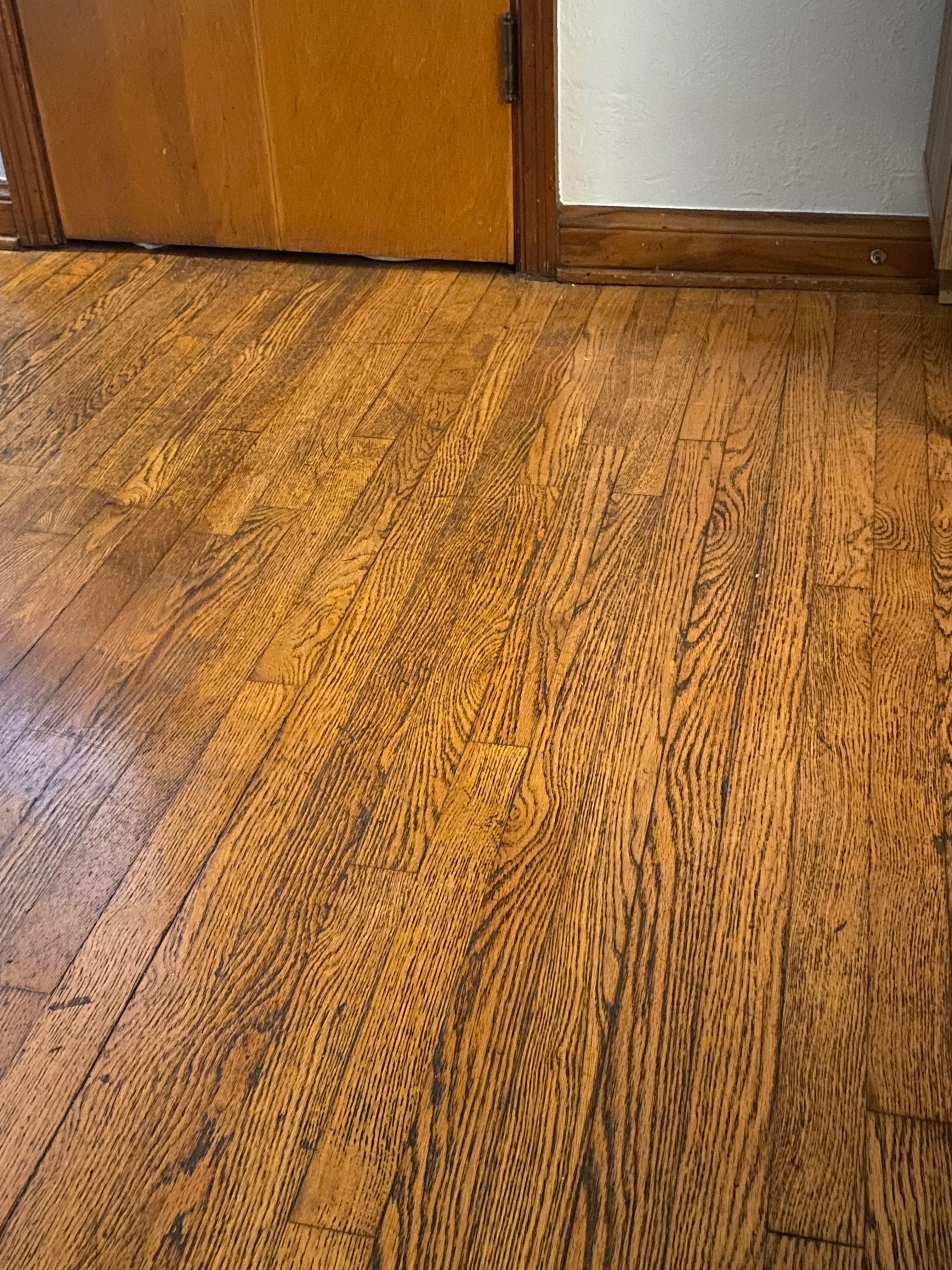 Floors need some TLC. 