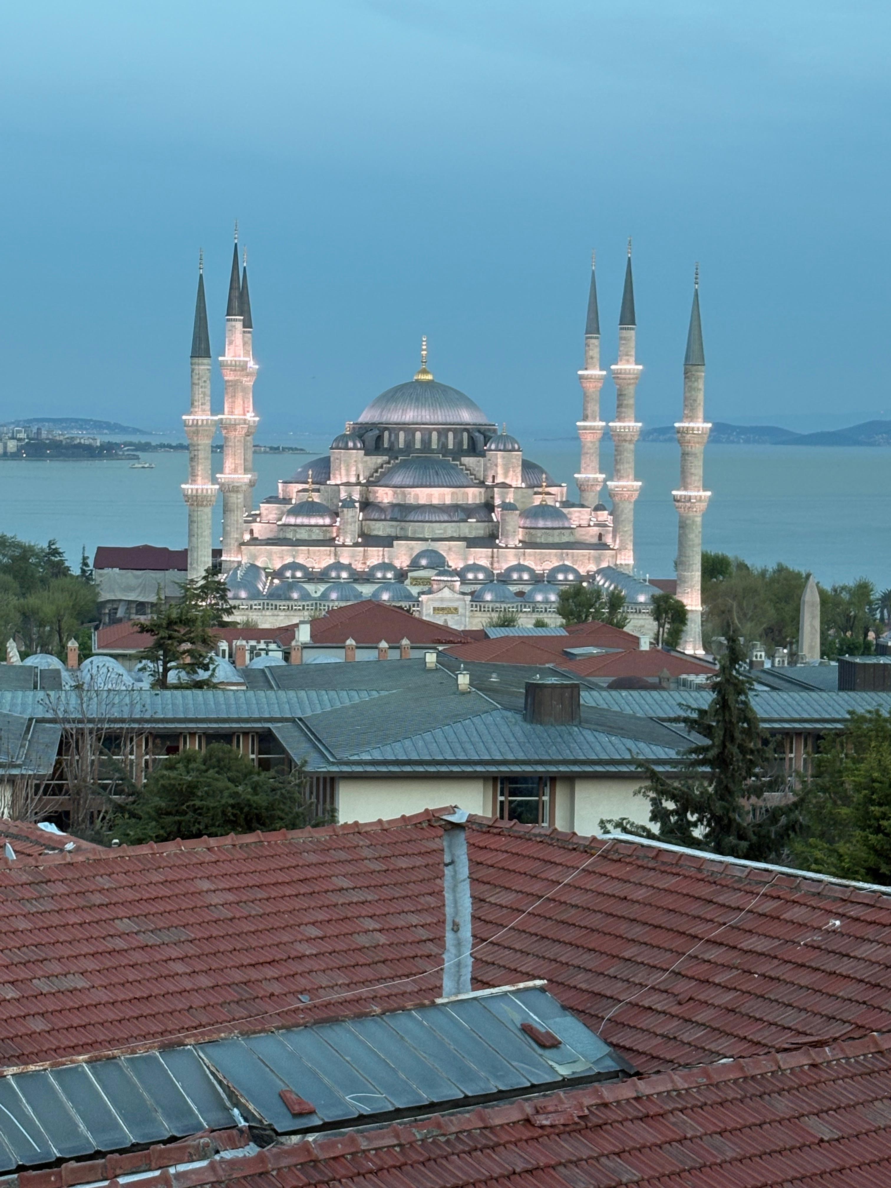 View from the rooftop restaurant 