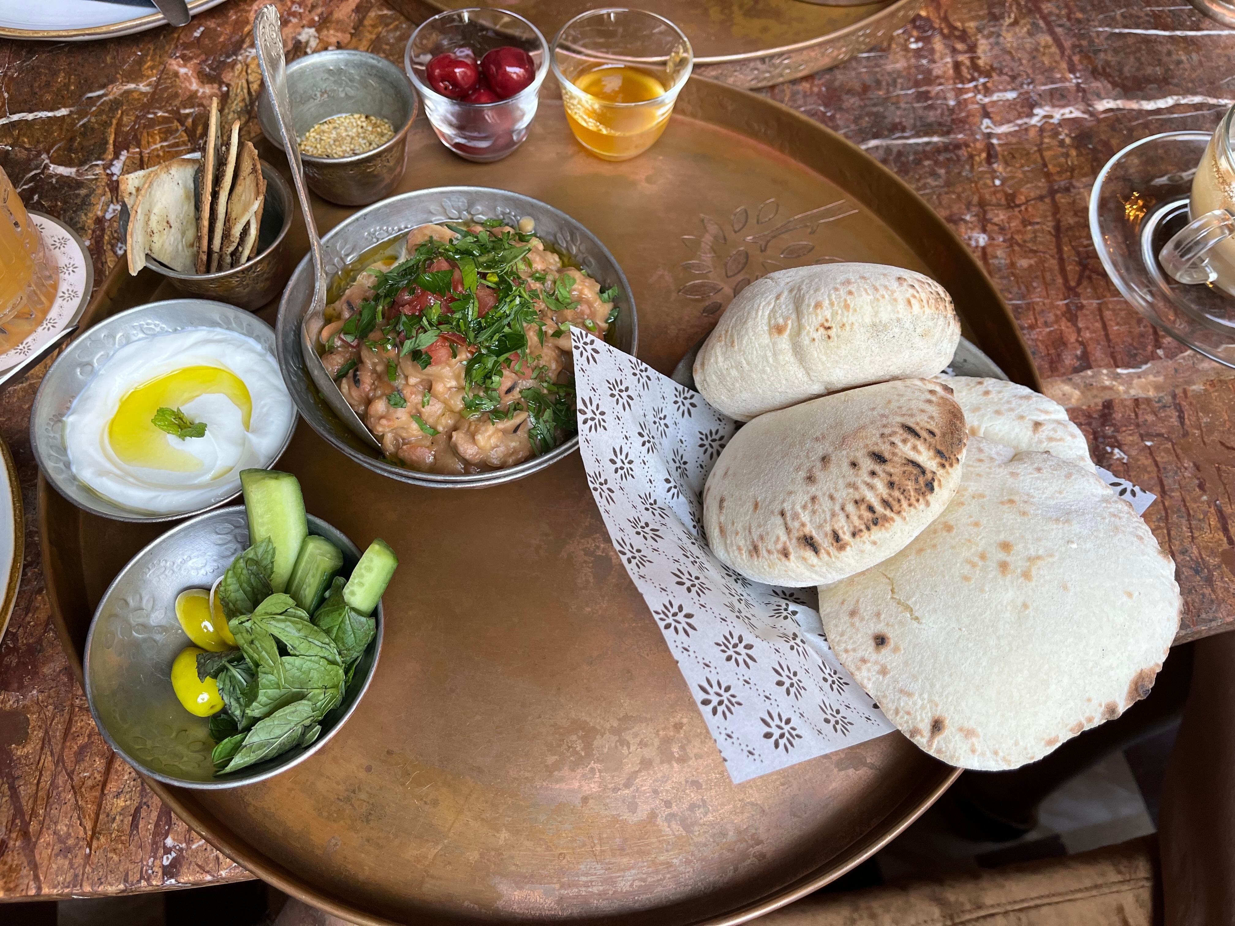Breakfast tray is so tasty 