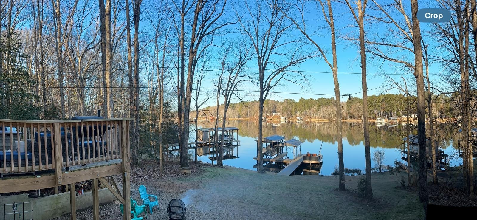 Morning view from deck