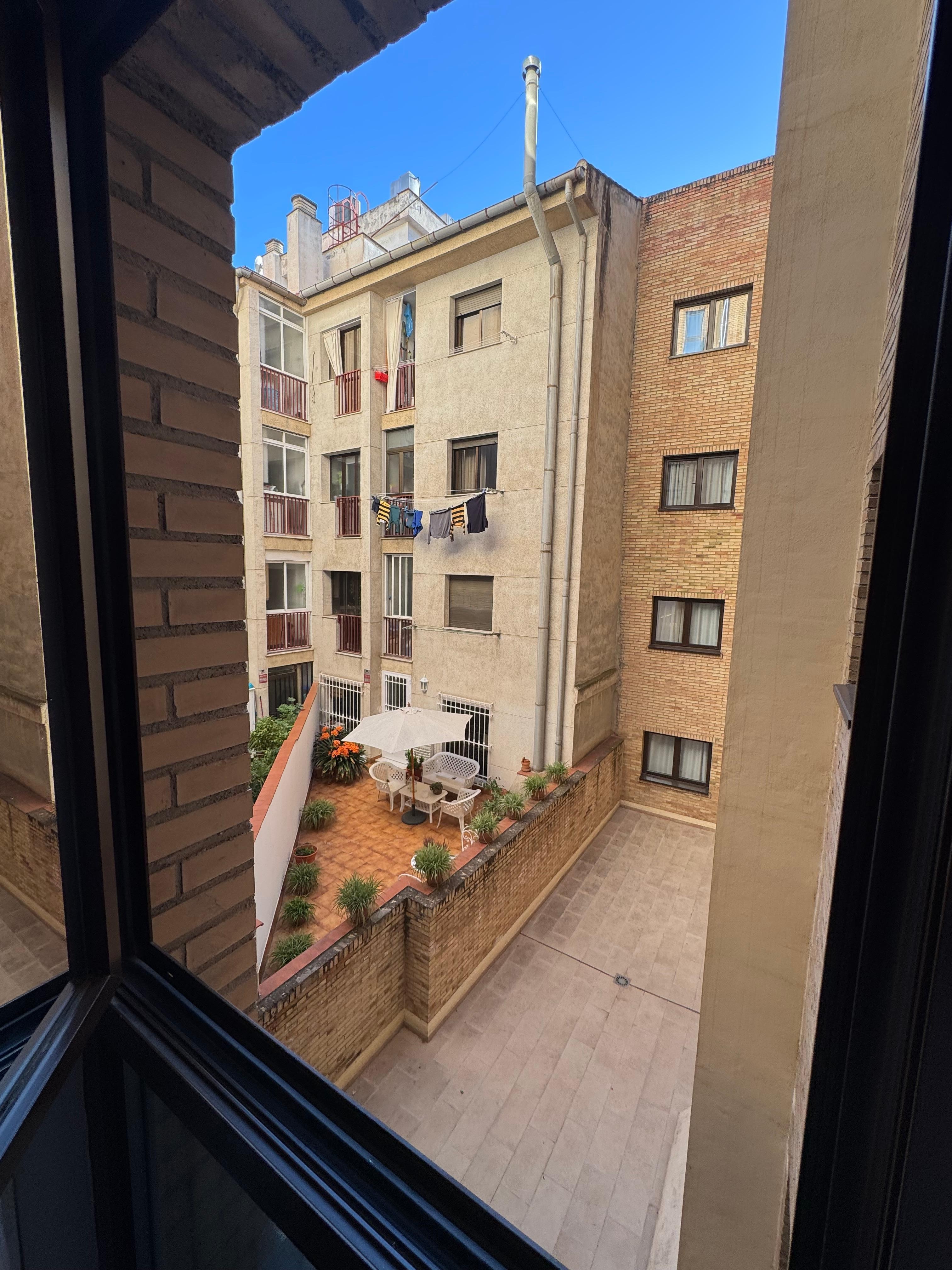 The view of the “upscale” hotel