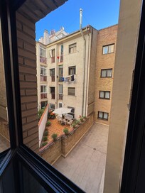 The view of the “upscale” hotel