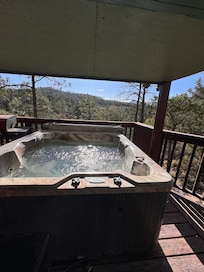Hot tub had a great view