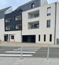 Shows car park entrance