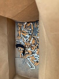 ashtray contents