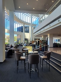 The coffee lounge by the reception