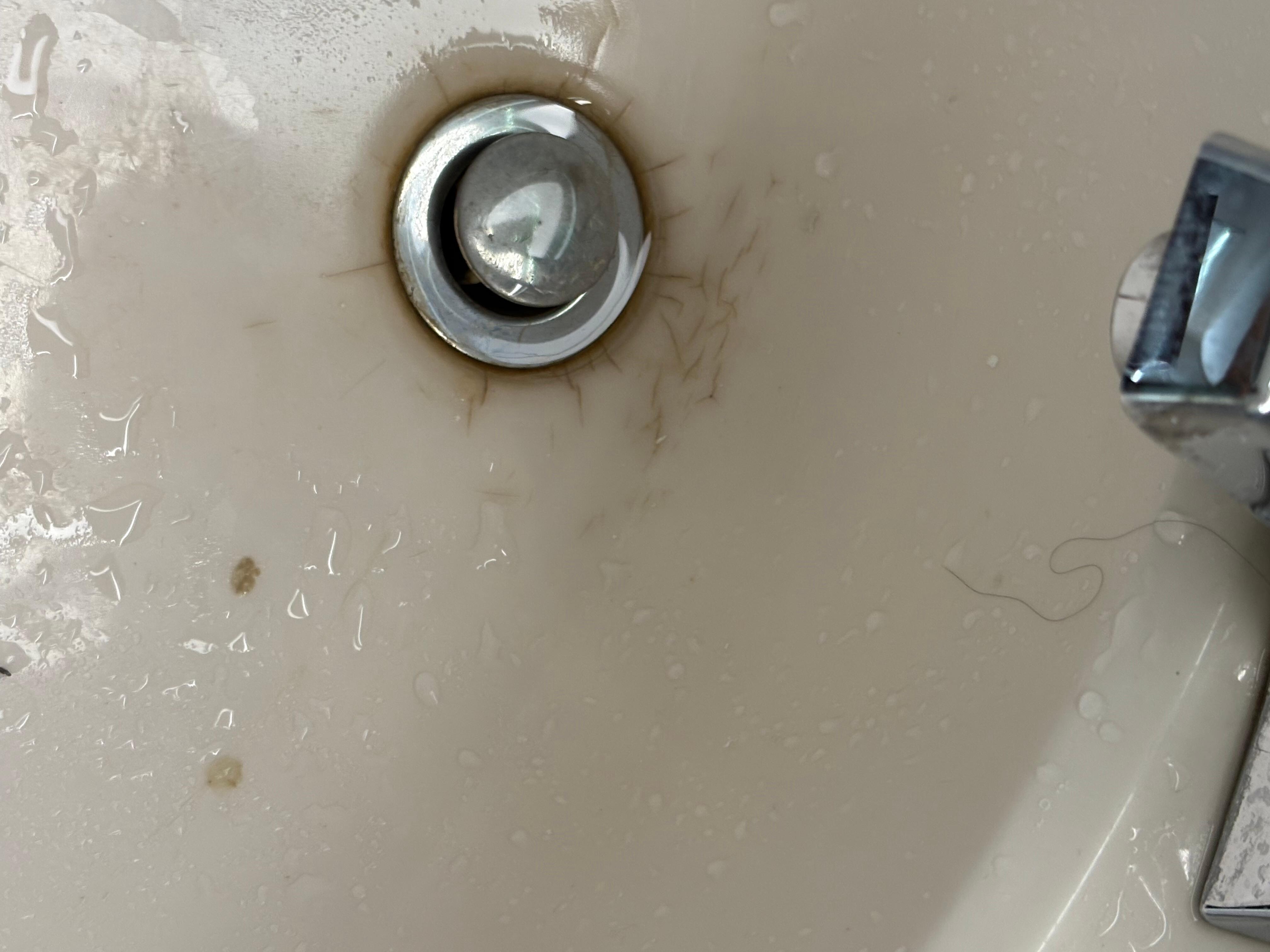 Stained sink