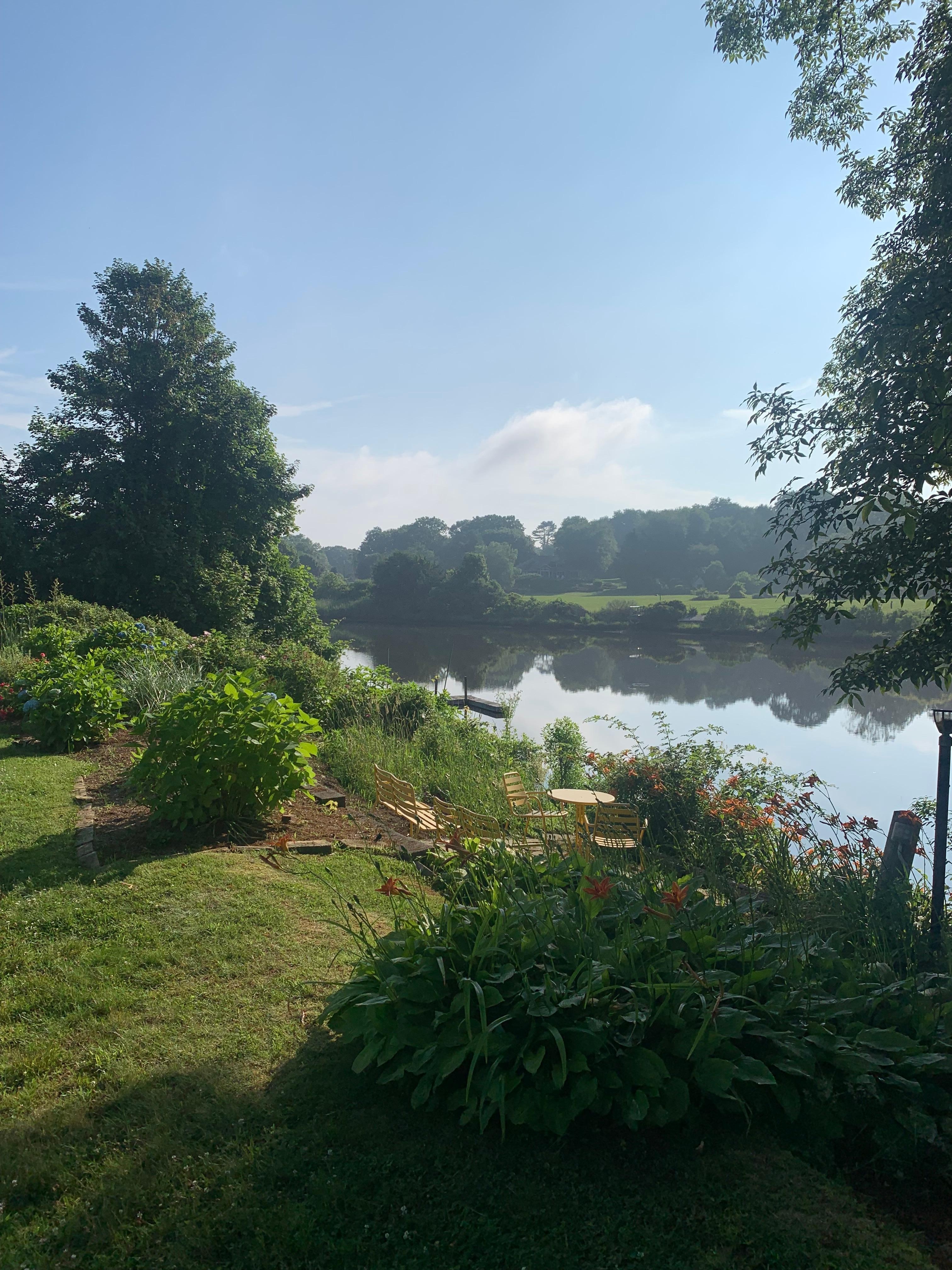 Looking up the cove from waterfront