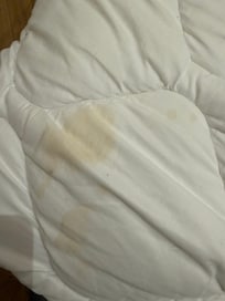 Soiled comforter