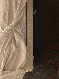 Pieces of metal to hurt yourself on sticking out of bed base