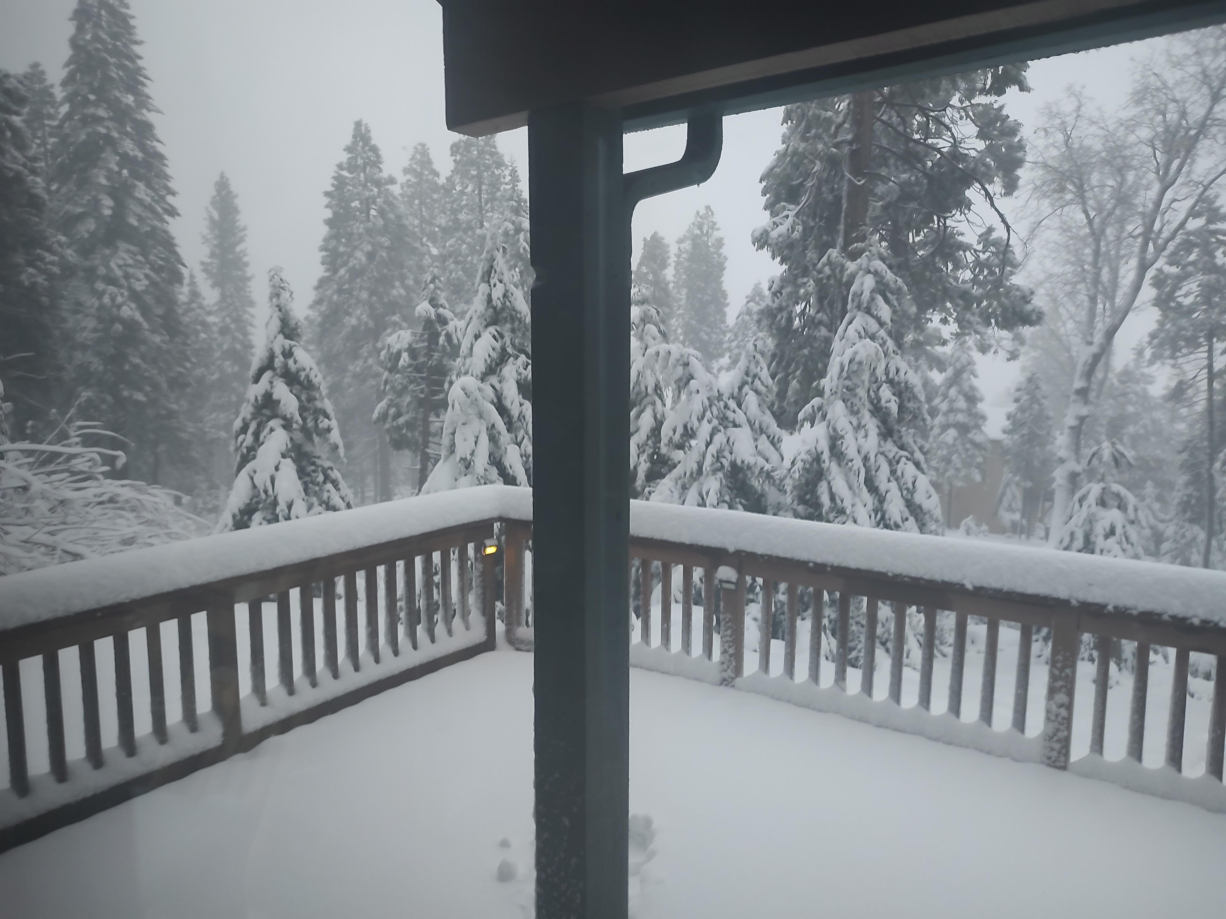 Beautiful snowy views in every direction.