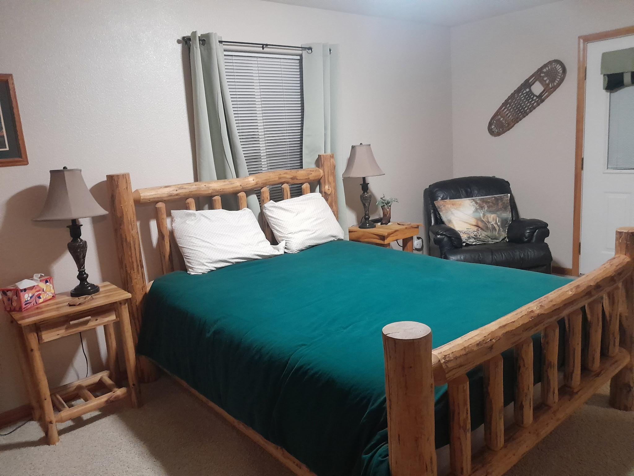 Comfortable queen bed