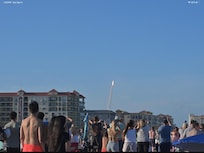 Space ship launch view from Cocoa Beach