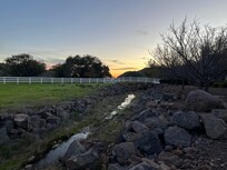 Front yard just after sunset