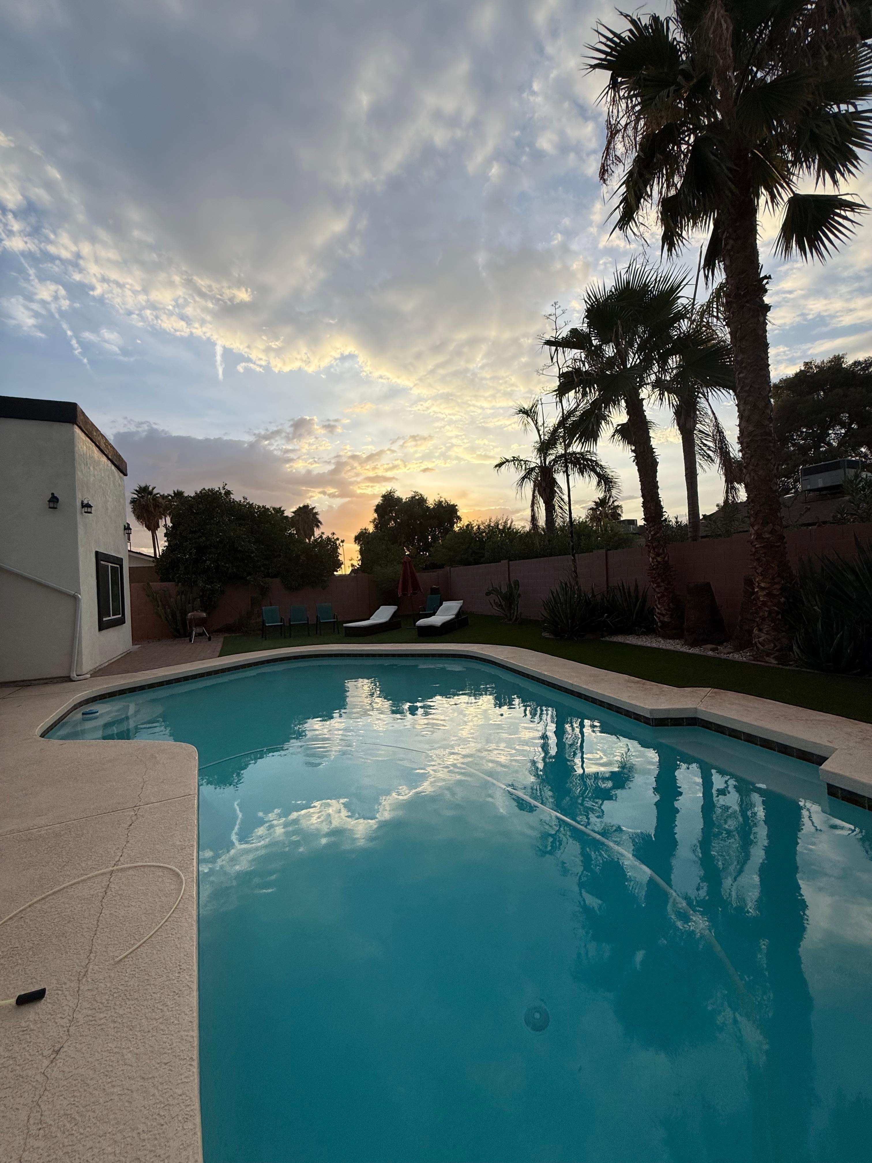 Beautiful poolside sunsets every evening! 