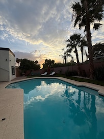 Beautiful poolside sunsets every evening!