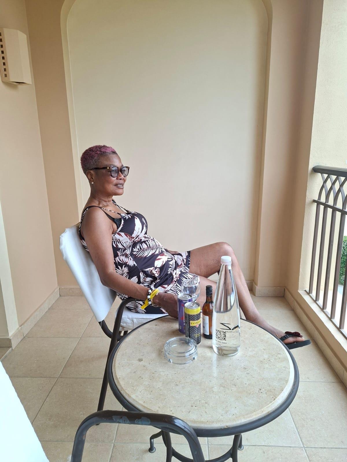 At the balcony of my room 3126