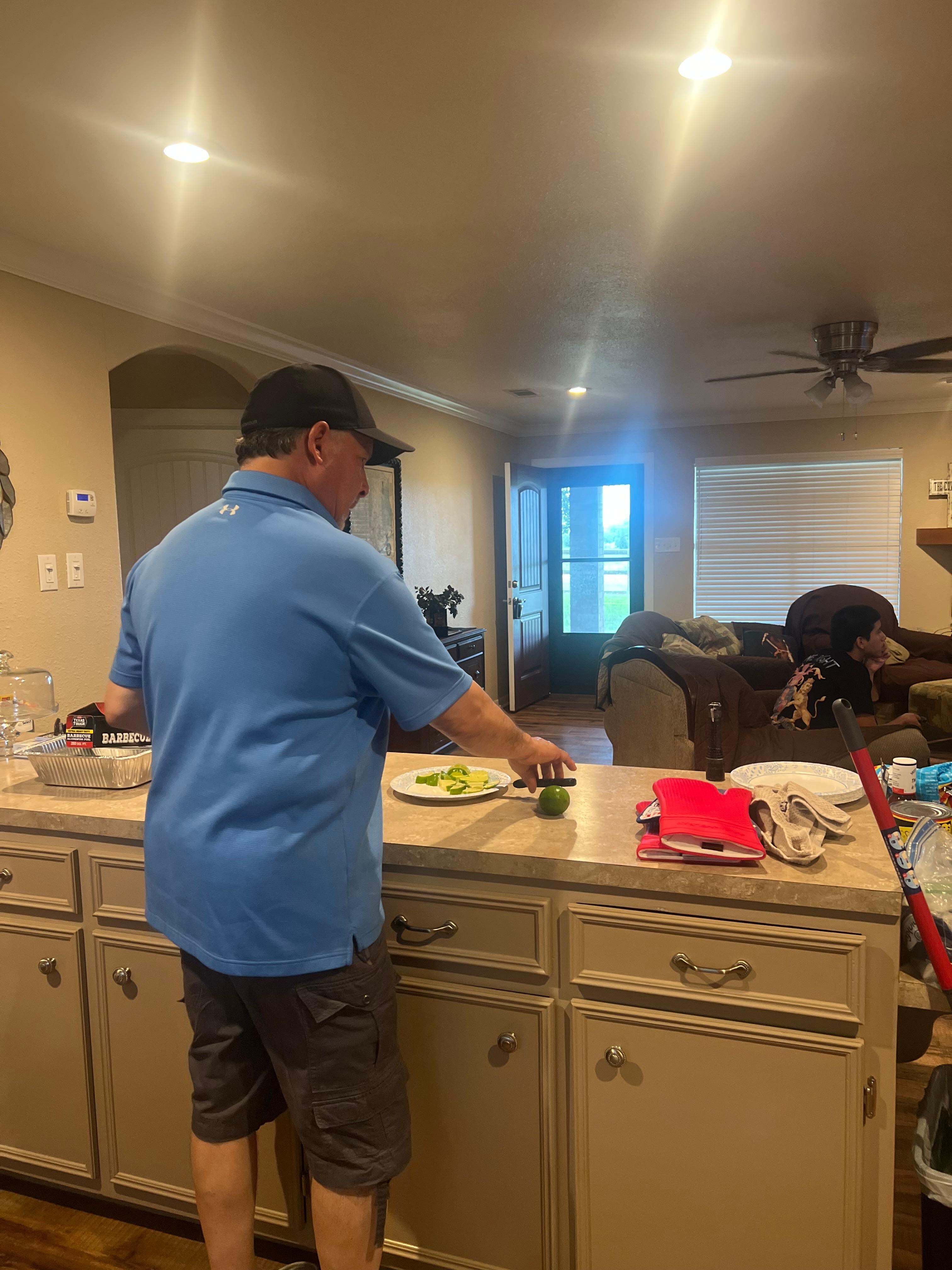 My love prepping and waiting on our adult children. 