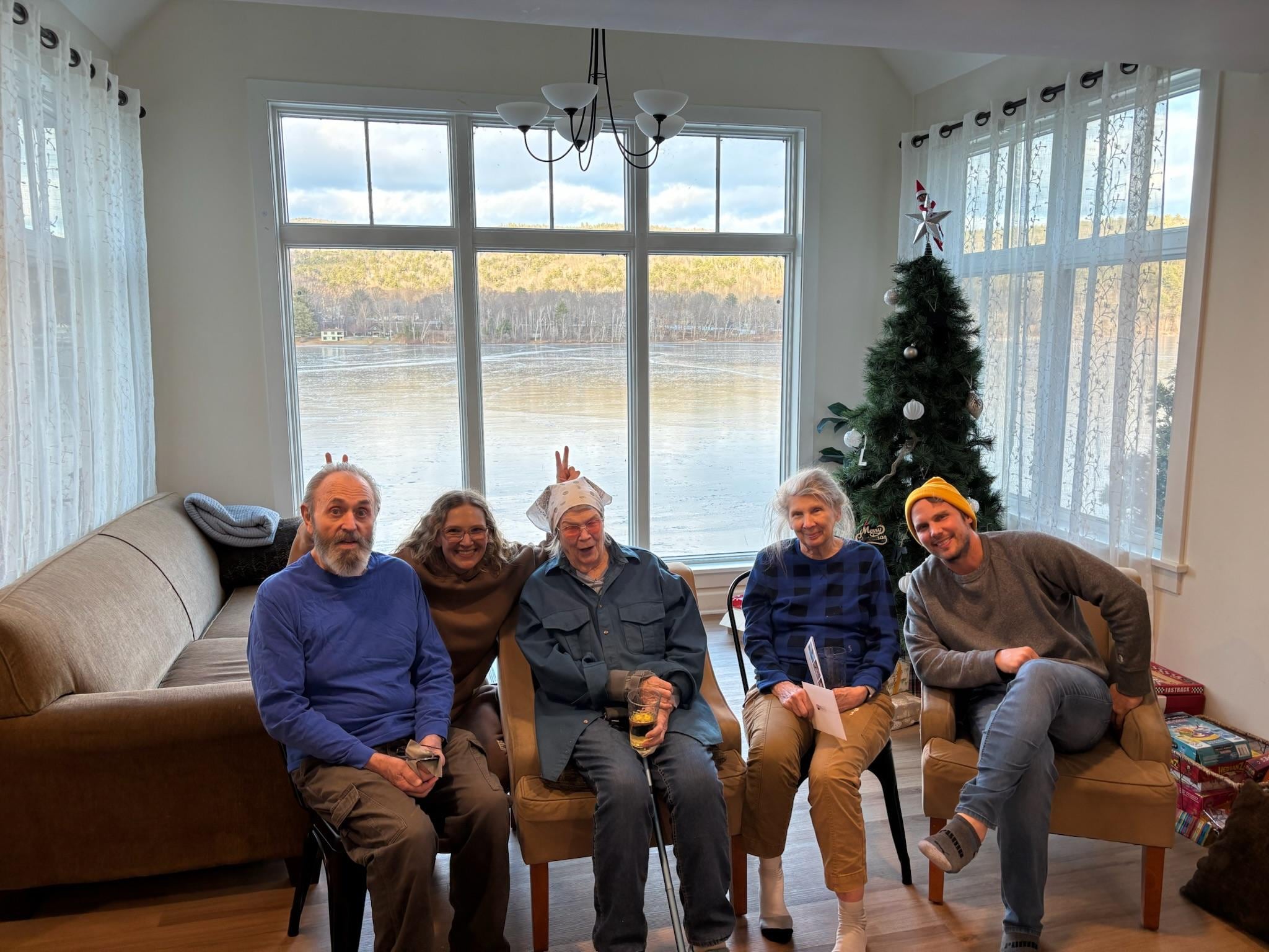 Gorgeous view and decorated for Christmas 