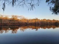 Sunset on the Suwannee River upon arrival was spectacular