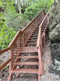 Steps to the lake