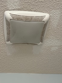 Dust on the bathroom fan