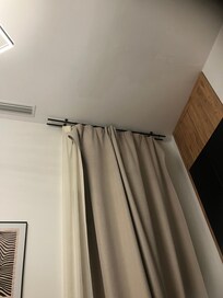 Curtains not on rails