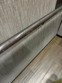 Rusting handle in the elevator