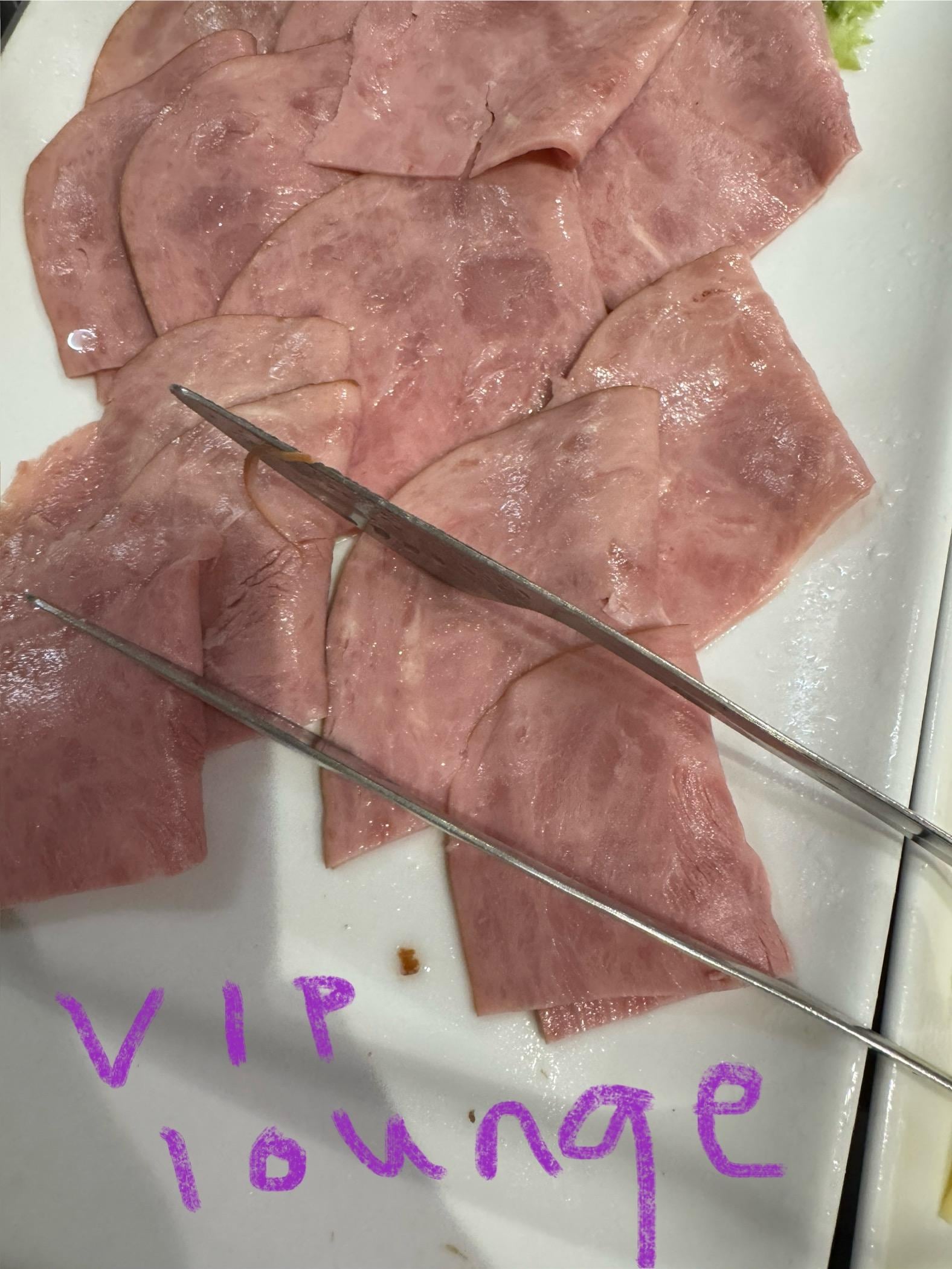The VIP lounge meat ….