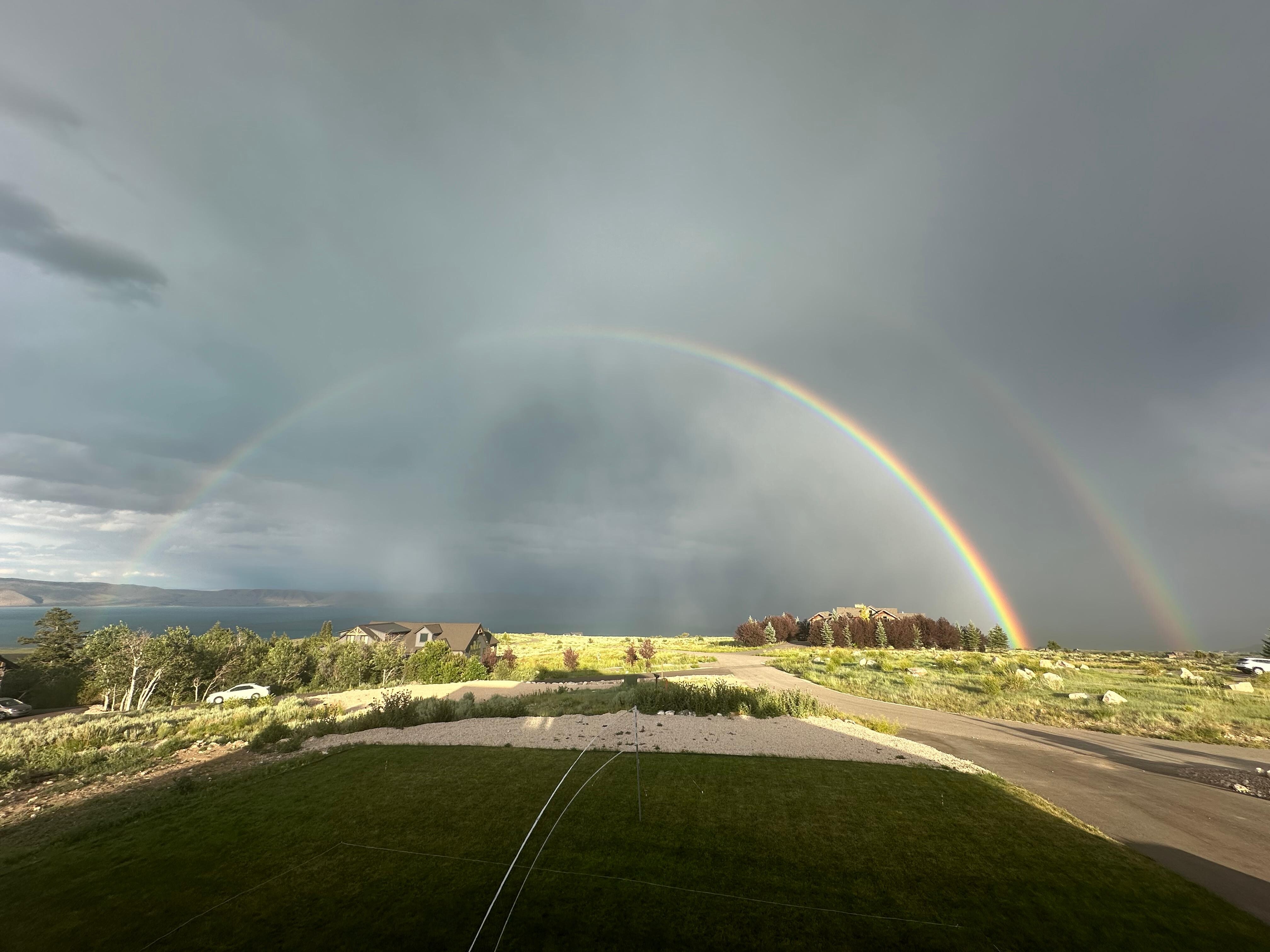 Spotted a rainbow from the deck.