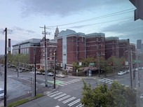 Hospital across the street