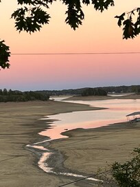 Sunset view from the deck