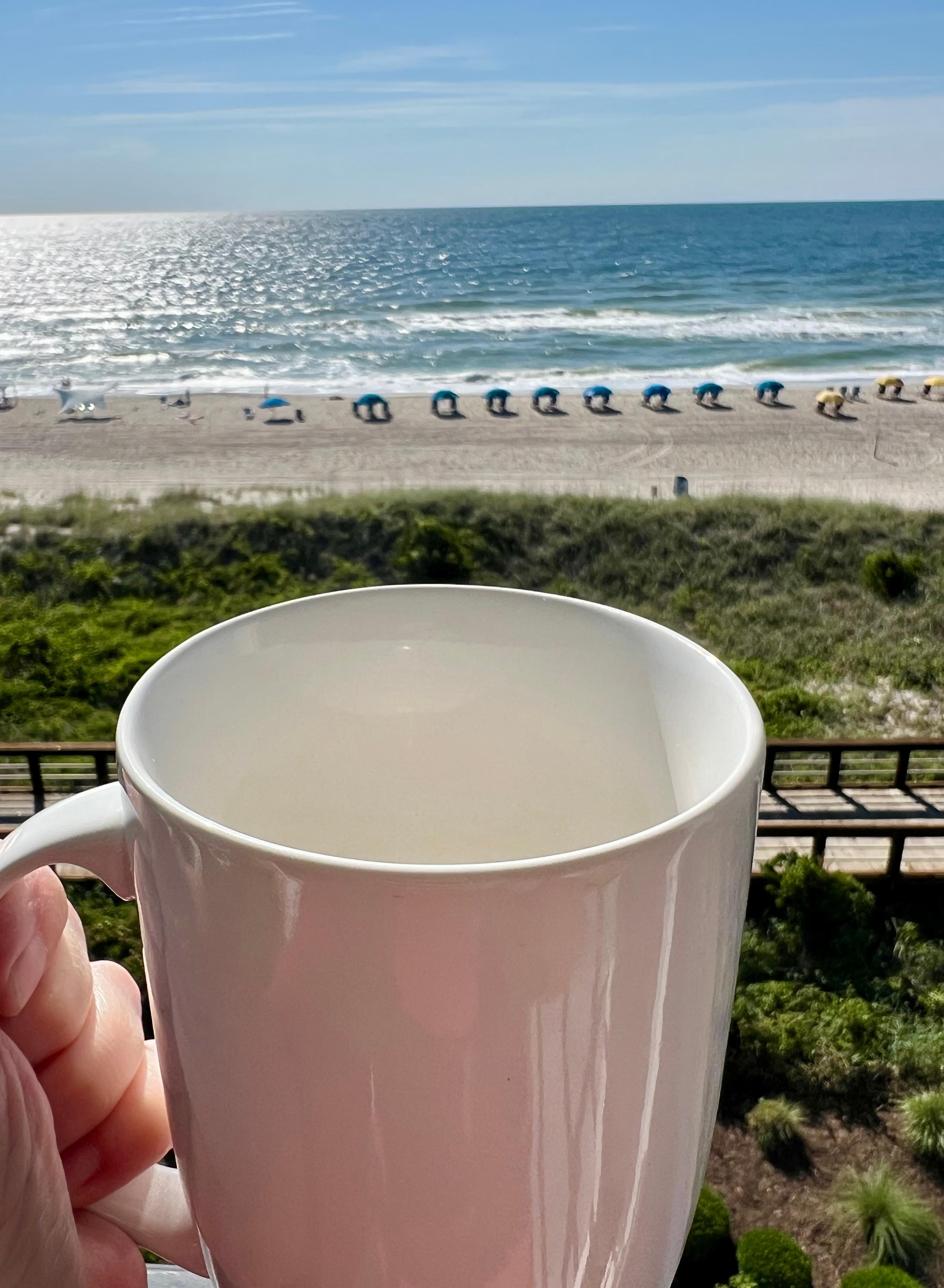 Coffee with a view.