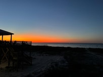 Sunset view from behind the house