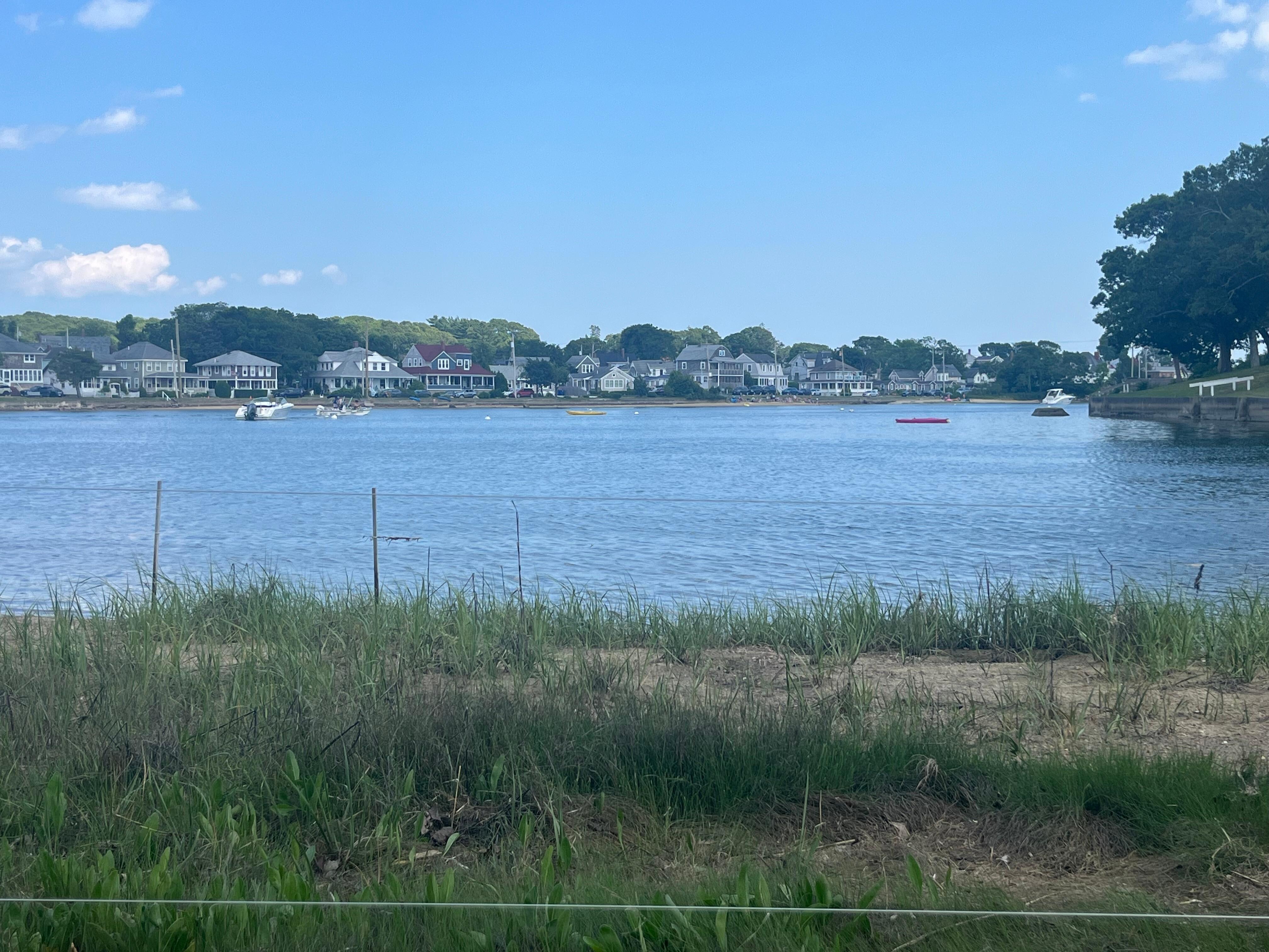 From the back of house on beach 