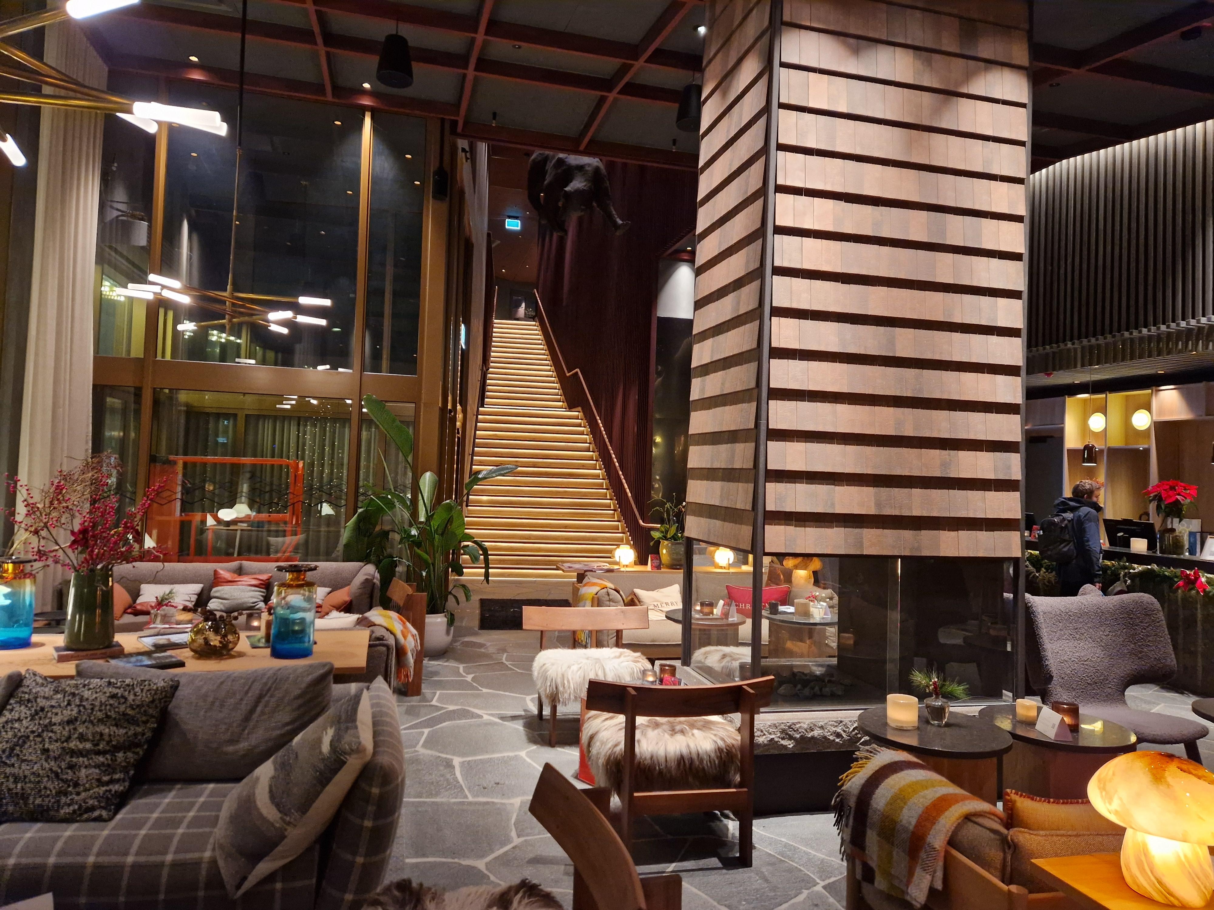 En vy från reception 