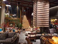 En vy från reception