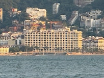 A view of the complex from the bay