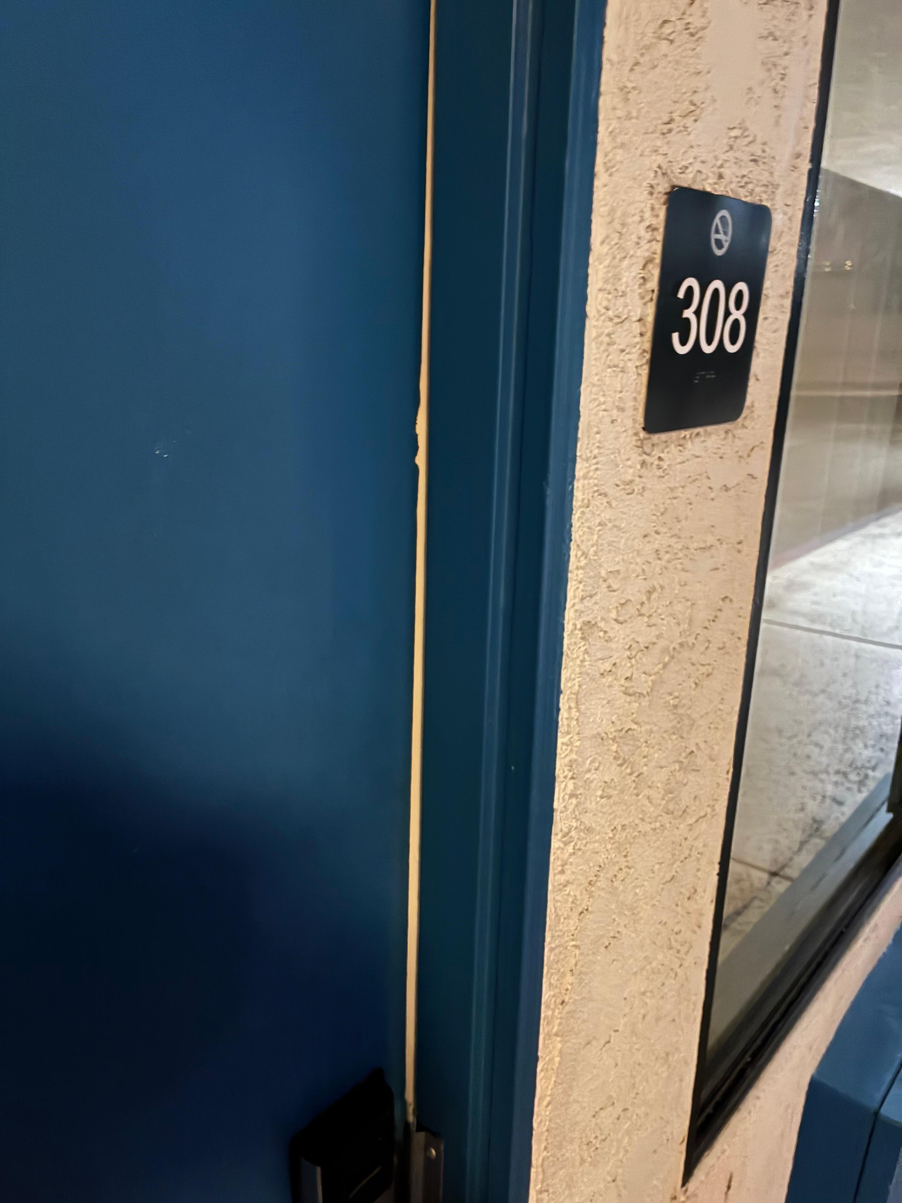 I could have pushed this door open by leaning on it