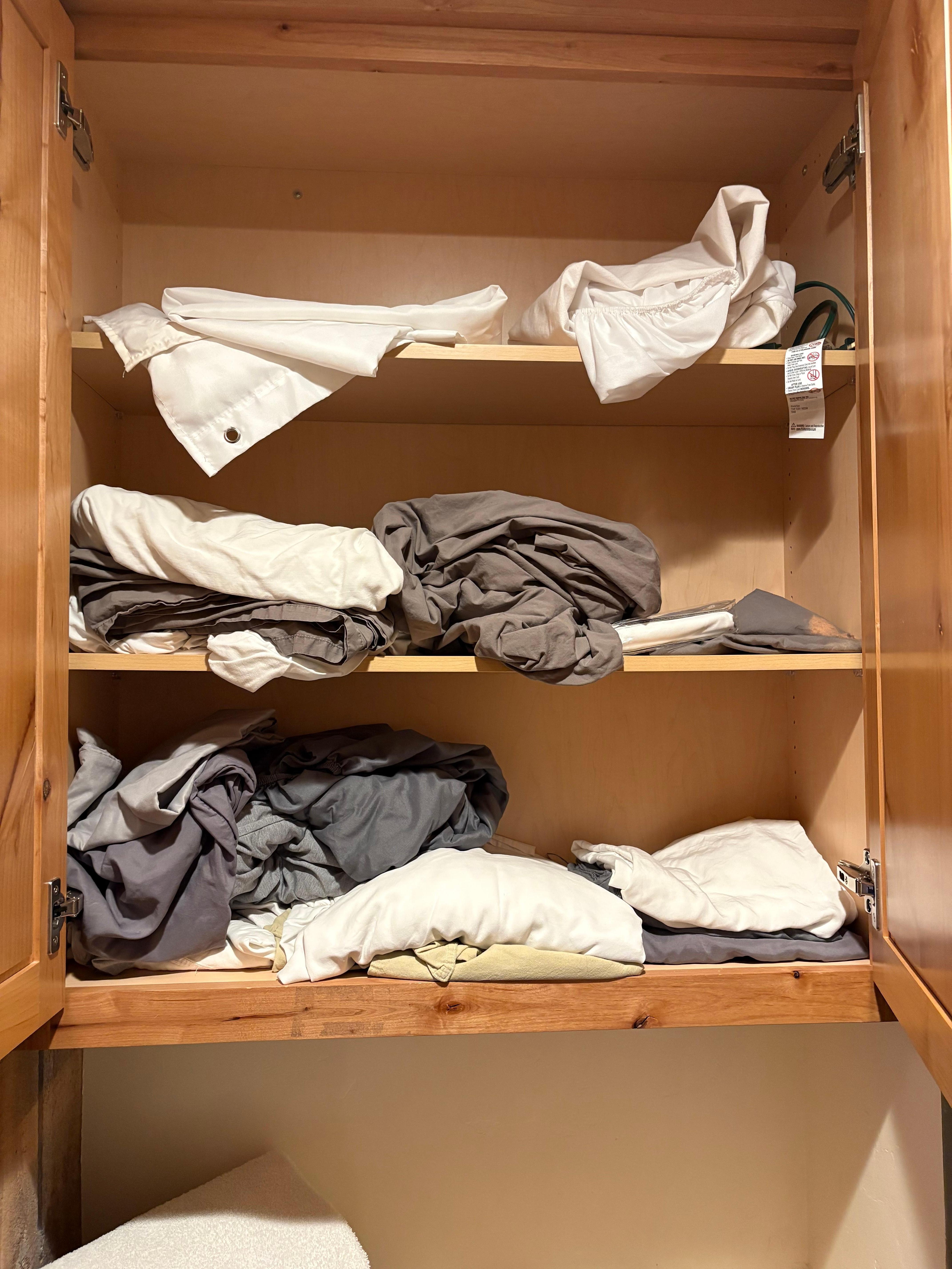 Hall linen closet