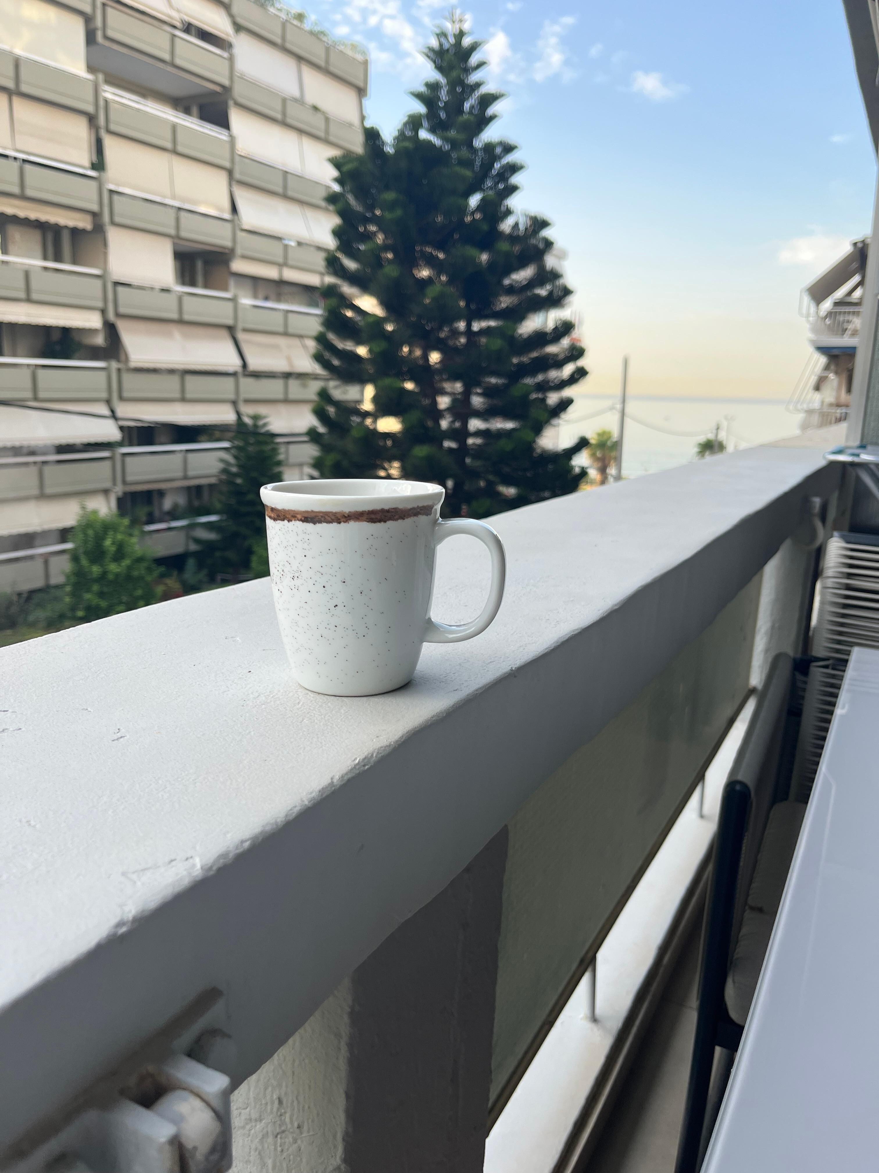 Enjoyed the "sea view from the patio .