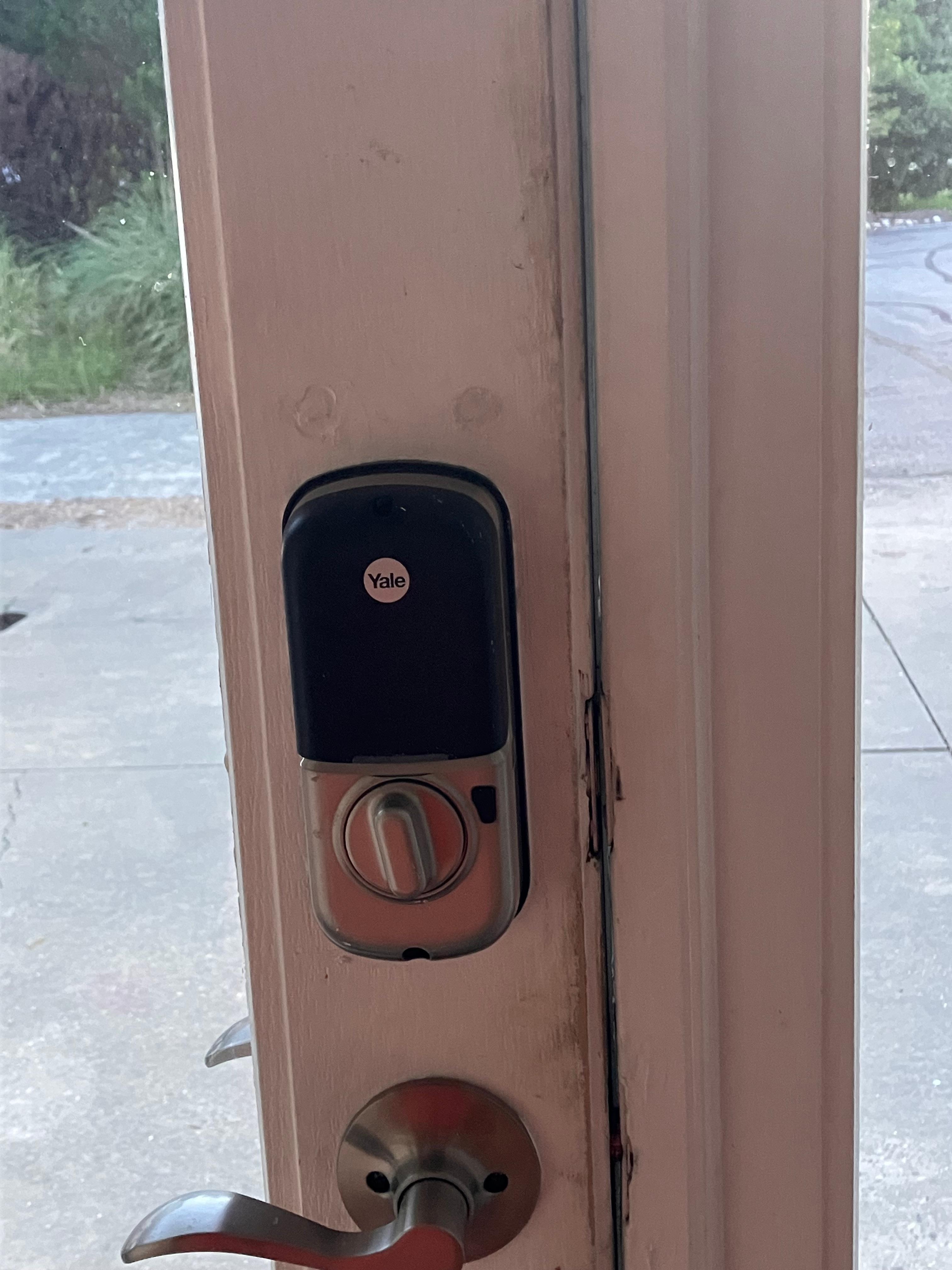 Inside front door grime 