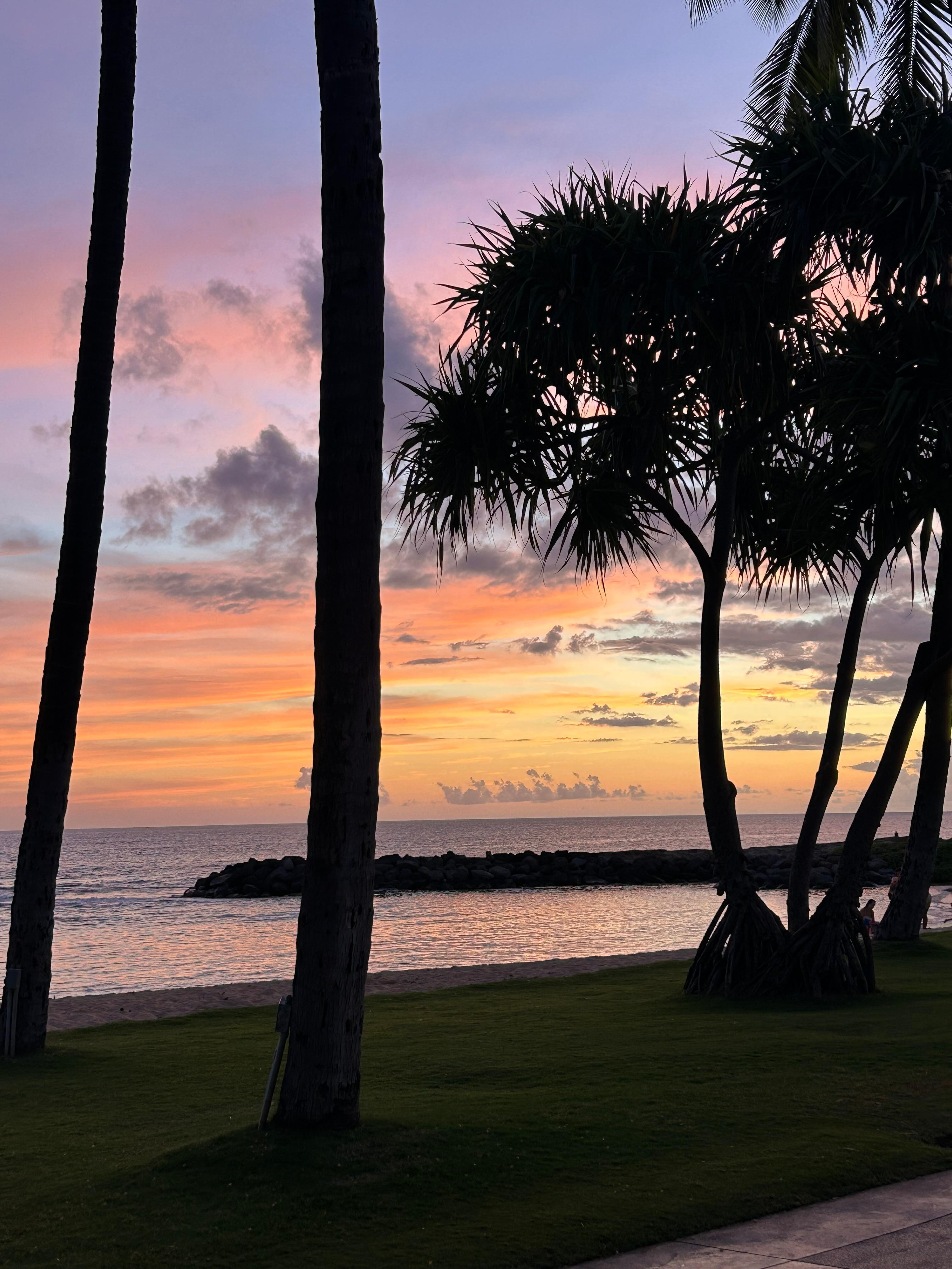 Sunset from the beach 